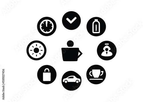 Outline Check and Audit Icons