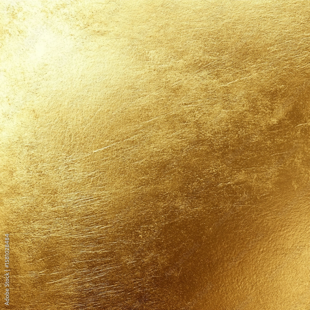 Fototapeta premium Textured Matte Gold Foil Background with Scratches
