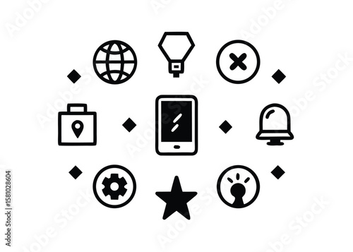 Contact and Social Icons