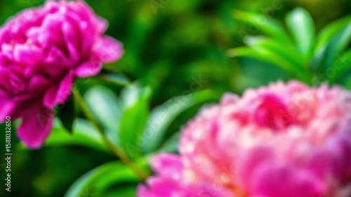 Wallpaper Mural pink tulips in the garden Torontodigital.ca