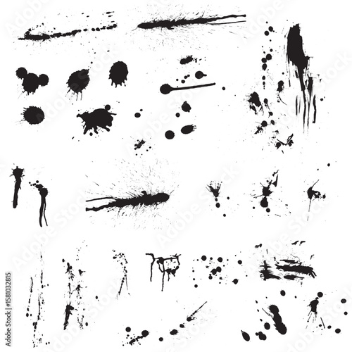ink splat grunge Adobe Illustrator Art vector