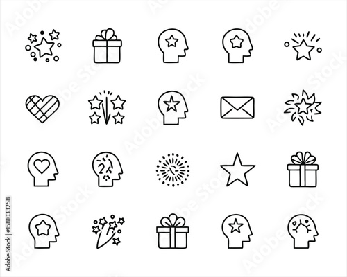 Exploding Head icon set