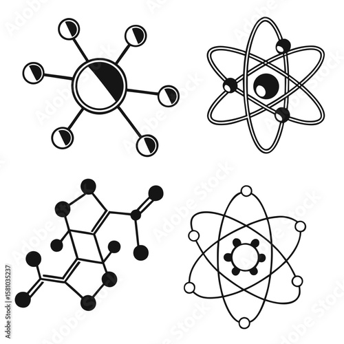 Atomic molecular structure diagrams molecule science