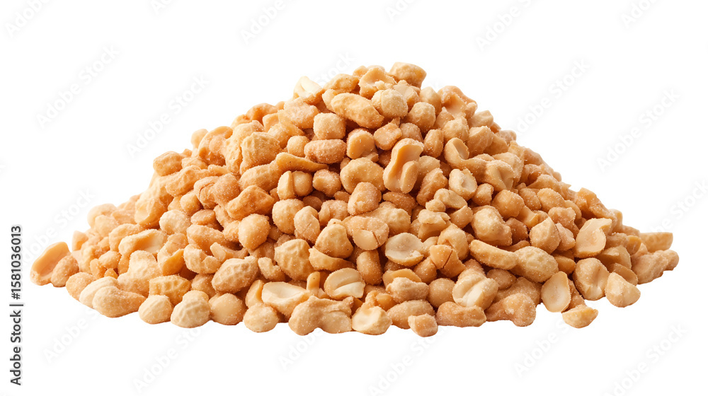 Fototapeta premium Roasted peanuts snack food pile delicious nuts