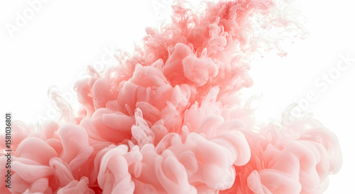 Abstract Pink Ink Swirl Background Design Texture