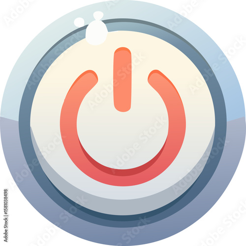 power button icon on a white background