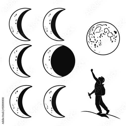 Celestial phases and triumphant explorer moon phases