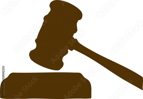 judge gavel vector illustration