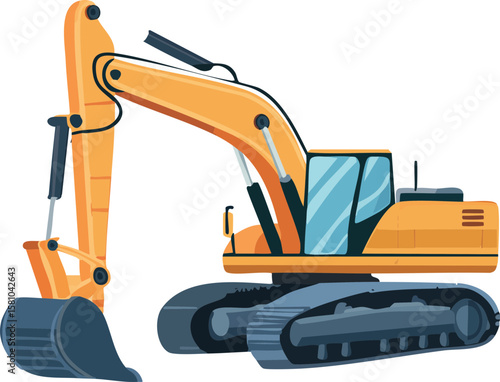 excavator,bir excavator un vektörel simgesi 