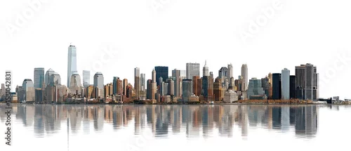 Panel kuchenny z motywem NYC Skyline Reflection: A Majestic Panorama
