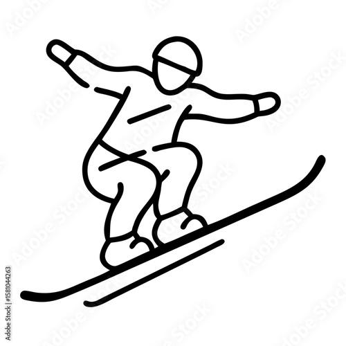 Snowboarder jumping mid-air in action and showcasing athletic skills  