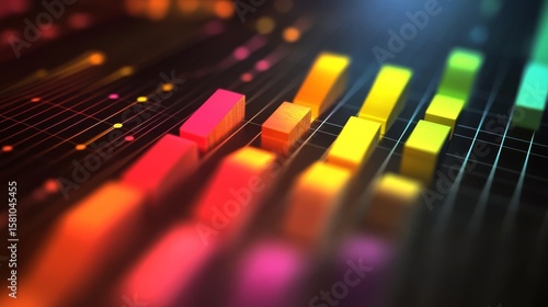 Wallpaper Mural earning chart increase, stock image style  Torontodigital.ca