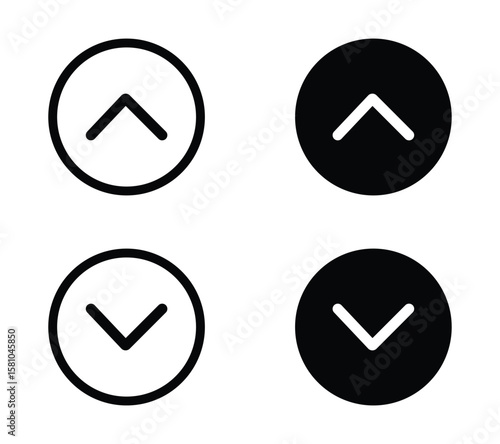 up and down icon. swipe up and down icon. swipe arrow icon. up and down arrows icon. upward and backward arrow icon. directional arrow symbol. up down icon button for app, ui and website.