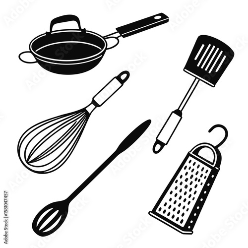 Kitchen Utensils Collection cooking whisk