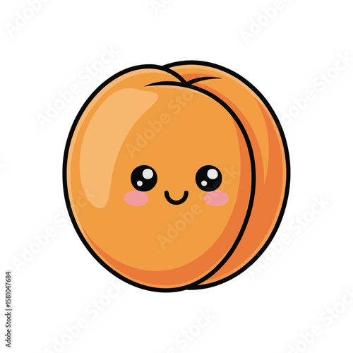A perfectly ripe apricot