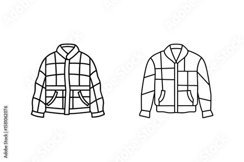 Checkered jackets with pockets clothing apparel