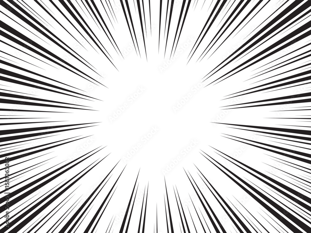 Radial lines comic background. Abstract speed explosion starburst flash backdrop. Sun rays black and white backdrop. Vector Illustration. Radial lines comic background. Abstract speed explosion starburst flash backdrop. Sun rays black and white backdrop. Vector Illustration.