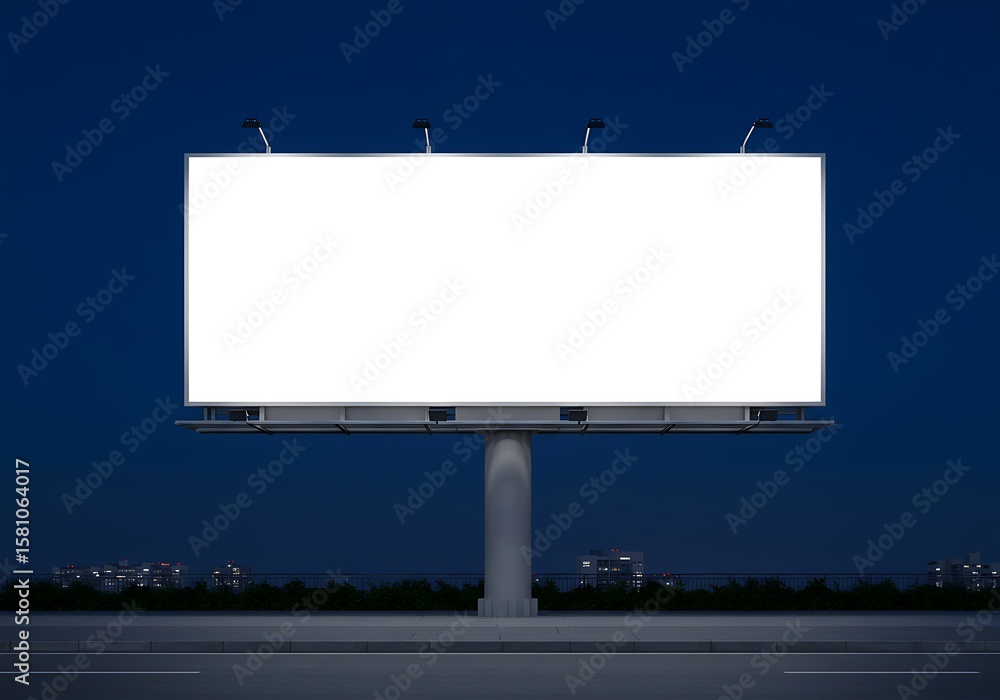 Fototapeta premium Night's Blank Canvas