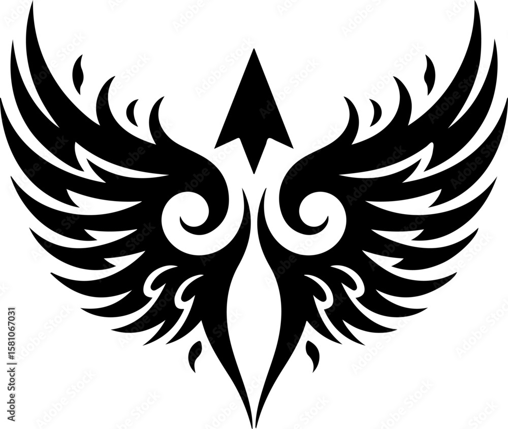 Fototapeta premium Diverse Tribal Tattoo Design Collection vector bundle graphic, design,