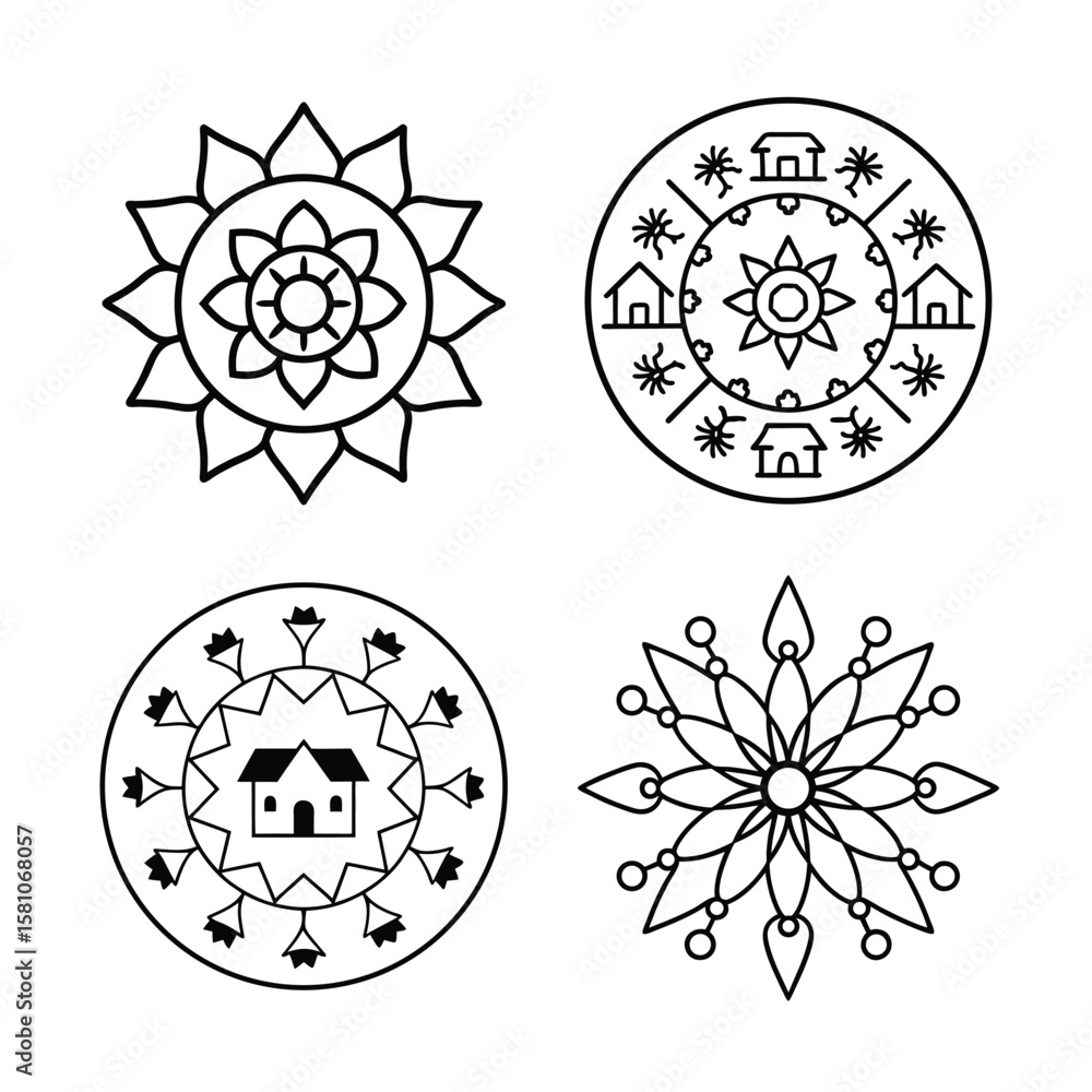 Fototapeta premium Indian Mandala