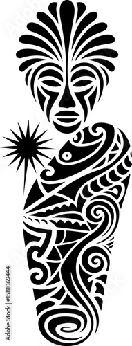 Diverse Tribal Tattoo Design Collection vector bundle graphic, design,