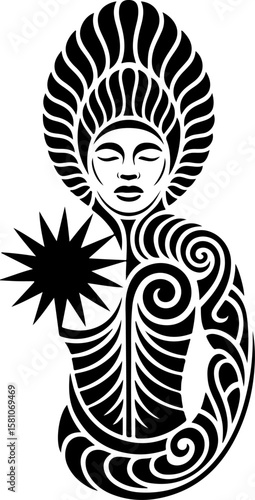 Diverse Tribal Tattoo Design Collection vector bundle graphic, design,