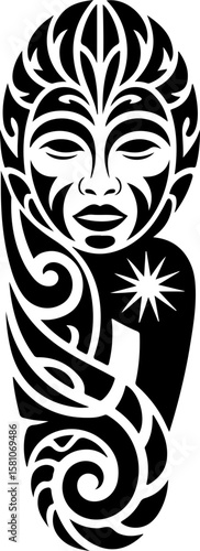 Diverse Tribal Tattoo Design Collection vector bundle graphic, design,