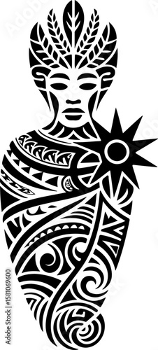 Diverse Tribal Tattoo Design Collection vector bundle graphic, design,