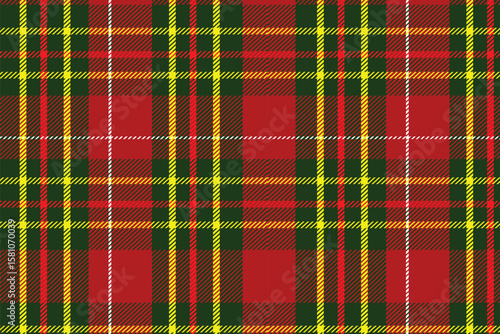 Holiday christmas tartan plaid collection with classic red and green checkered patterns. Buffalo red and green plaids backgrounds. Traditional scottish fabric print.