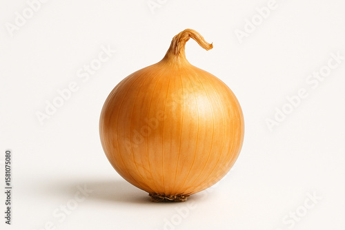 a single whole yellow onion create with ai