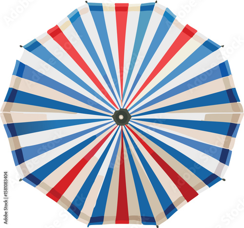 striped retro style beach umbrella, collapsible parasol top view, cutout png.umbrella, sun, drawing - art product, sun tan, striped, parasol, vacation, beach, summer, clip, clip art, colourful,