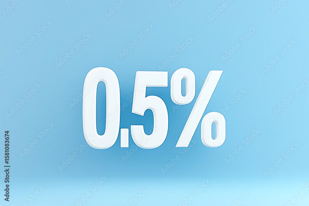 0.5% in White on Blue. Great as a rate illustration, percentage discount, or price cut. Simple, clean and readable in any size and aspect ratio. 0.5% in White on Blue. Great as a rate illustration, percentage discount, or price cut. Simple, clean and readable in any size and aspect ratio.