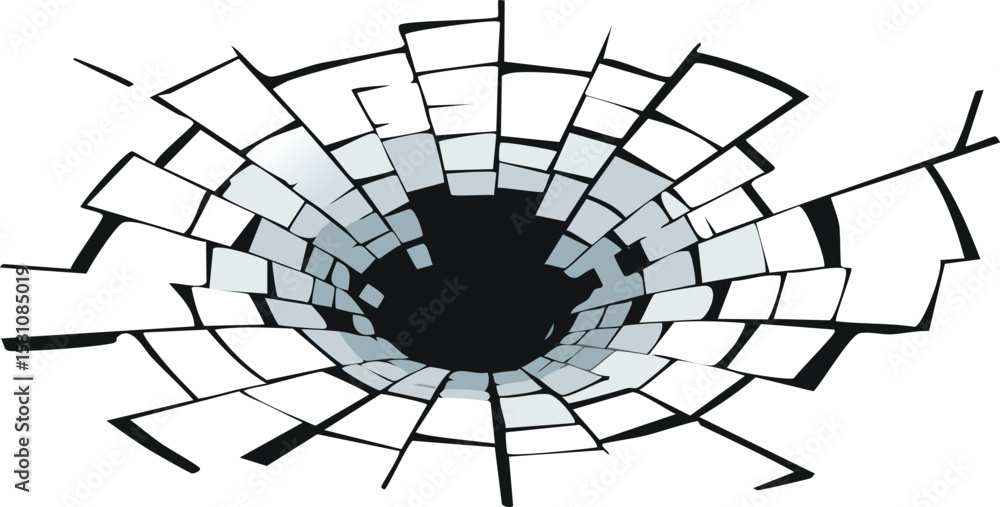 Obraz premium broken pieces of shattered glasses fragments, cutout png.three-dimensional, transparent, cut-out, glasses, ice, piece, sharp, shattered, broken, fragment, blast, burst, diamond, explode, explosion, 