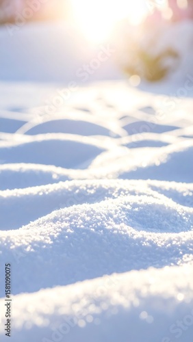 Wallpaper Mural Snow-covered landscape, sunlit, soft focus Torontodigital.ca