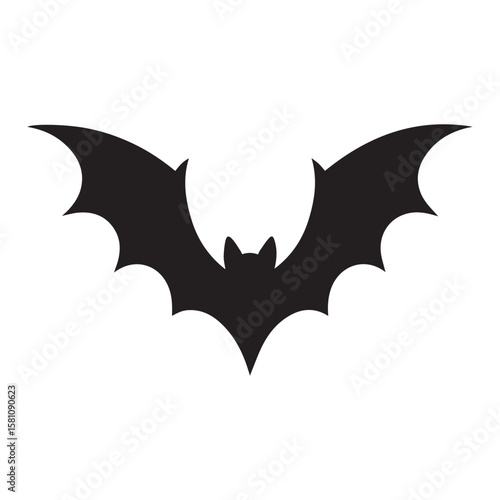 Black Bat Halloween  Silhouette Vector Designs