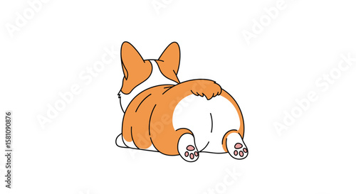 Adorable Corgi Butt Wiggle Dance Adorable Puppy Butt Wiggle Fun Dog Motion