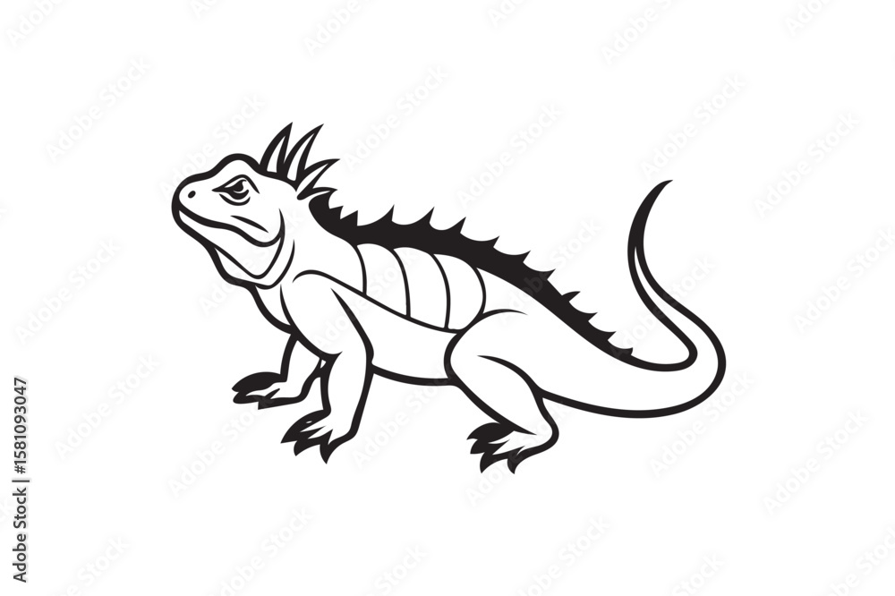 Fototapeta premium Dragon silhouette.