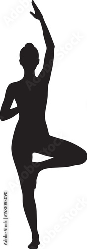 Yoga Pose Silhouette