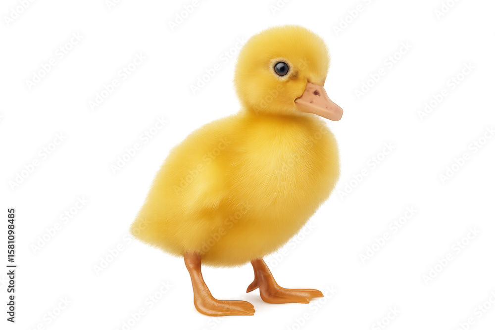 Cute yellow duckling standing on a transparent background, showcasing its fluffy feathers and bright eyes, perfect for nature-themed designs Cute yellow duckling standing on a transparent background, showcasing its fluffy feathers and bright eyes, perfect for nature-themed designs