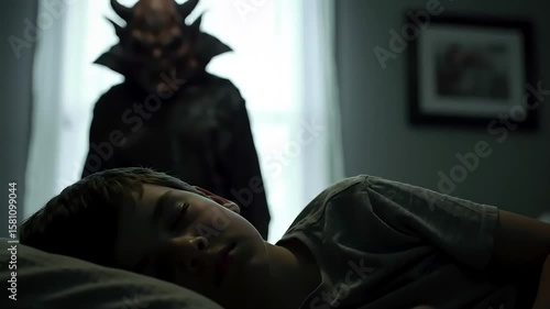 The Devil in the Shadows A Child's Nightmare