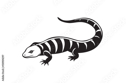 Gila monster silhouette.