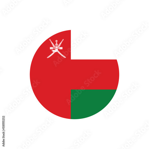 Oman flag round button vector. Oman national flag icon badge for independence day celebration PNG on transparent background. Free Download Oman flag round button vector. Oman national flag icon badge for independence day celebration PNG on transparent background. - GFXLoad