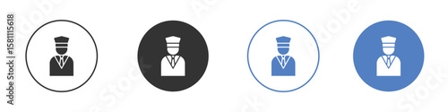 Valet icon. Vector illustration, flat design.