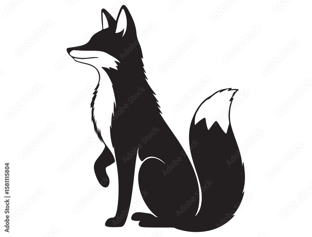 Obraz premium FOX SILHOUETTE