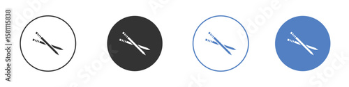 Toothpick icon. Vector illustration, flat design.