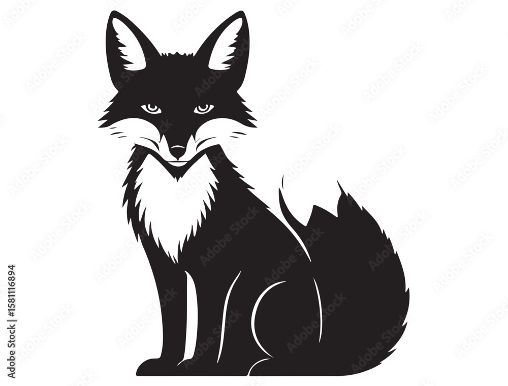 Obraz premium FOX SILHOUETTE