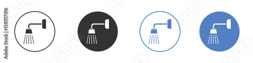 Shower Head icon. Vector illustration, flat design.