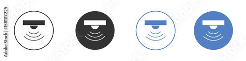 Sensor icon. Vector illustration, flat design.