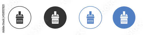 Referendum icon. Vector illustration, flat design.