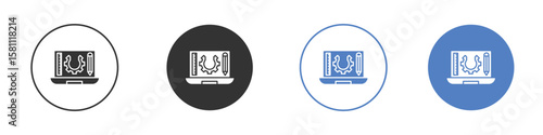 Prototyping icon. Vector illustration, flat design.
